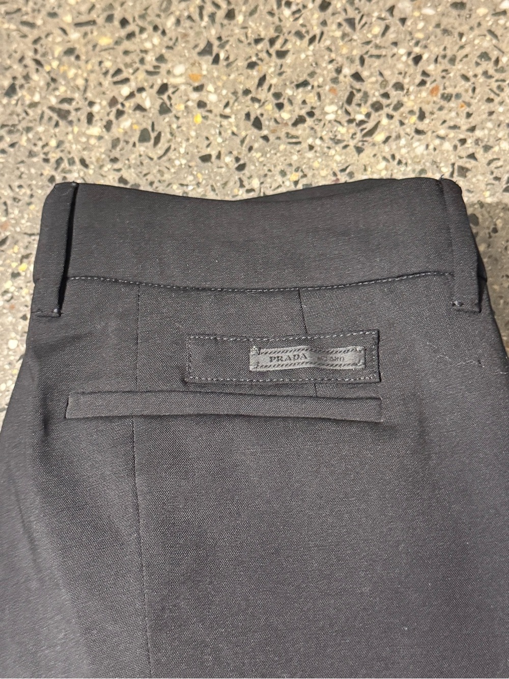 Prada Men’s Black Dress Pants – Size EU 46 (32 Waist) Slim Fit